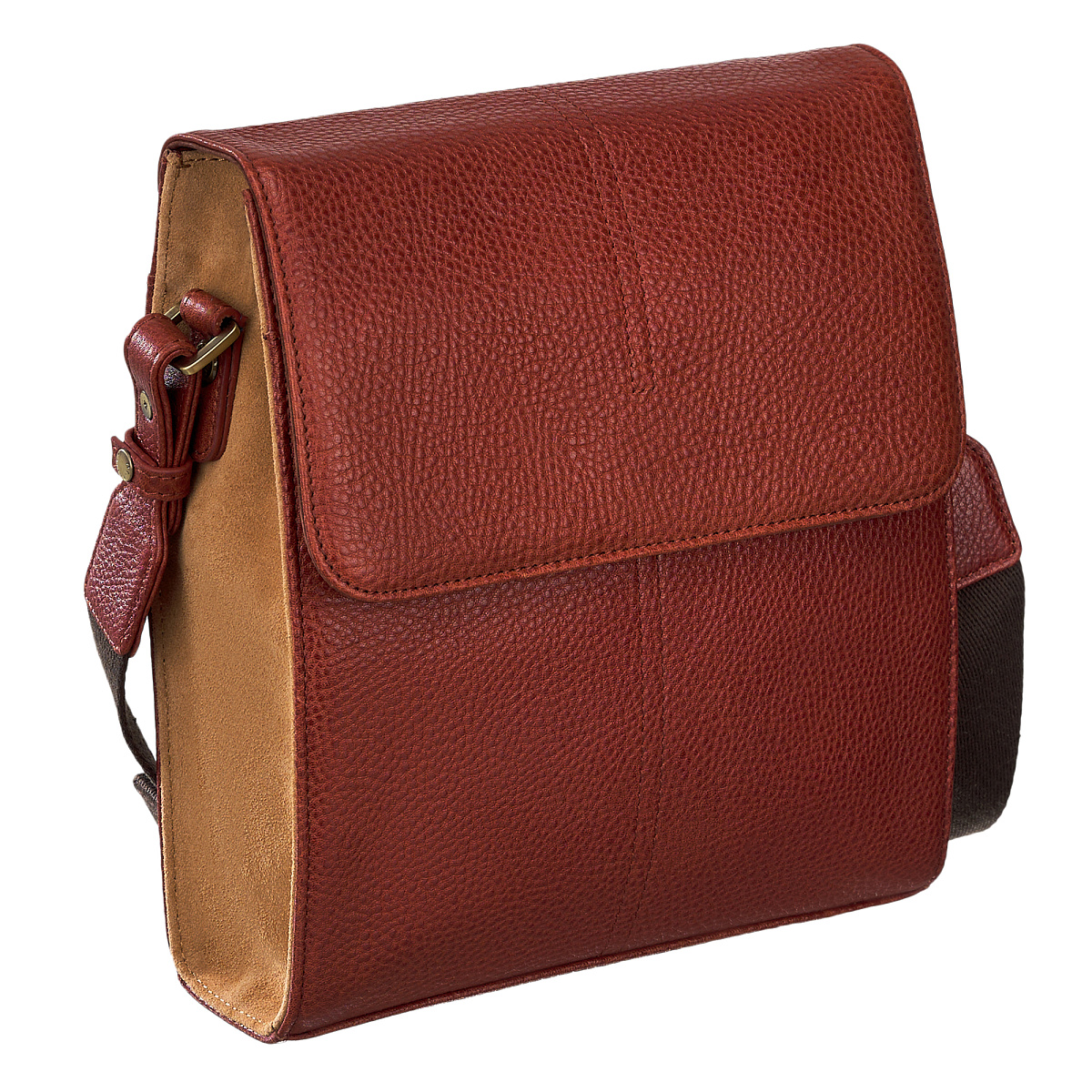 Сумка через плечо Dr.Koffer из натуральной кожи коричневая