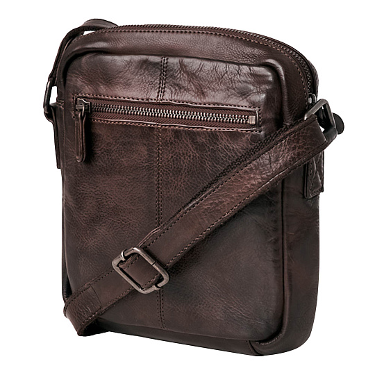 Сумка через плечо Dr.Koffer из натуральной кожи коричневая