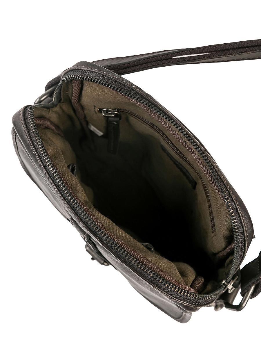 Сумка через плечо Dr.Koffer из натуральной кожи коричневая