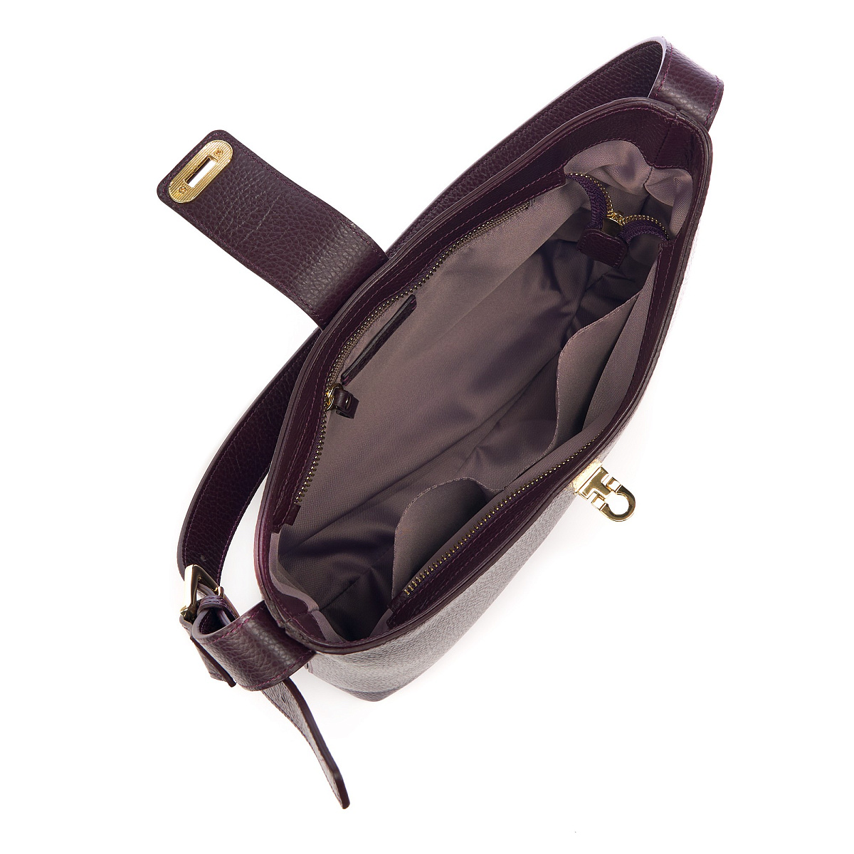 Женская сумка  Dr. Koffer из натуральной кожи фиолетовая