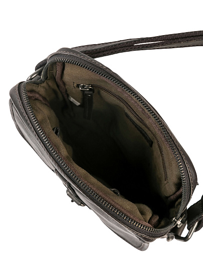 Сумка через плечо Dr.Koffer из натуральной кожи коричневая