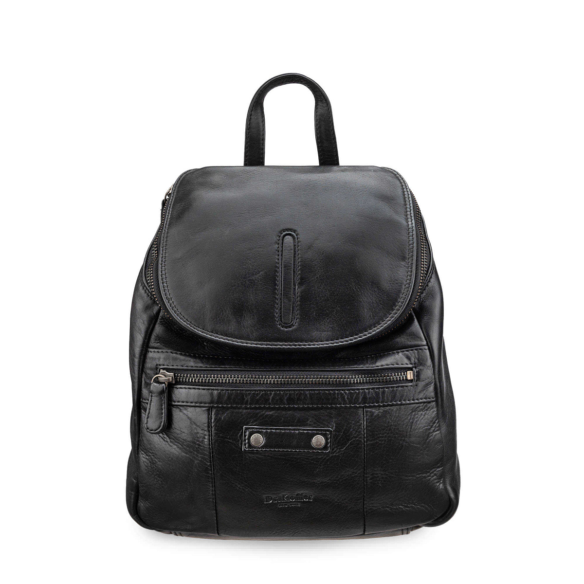 Рюкзак Dr.Koffer из натуральной кожи черный
