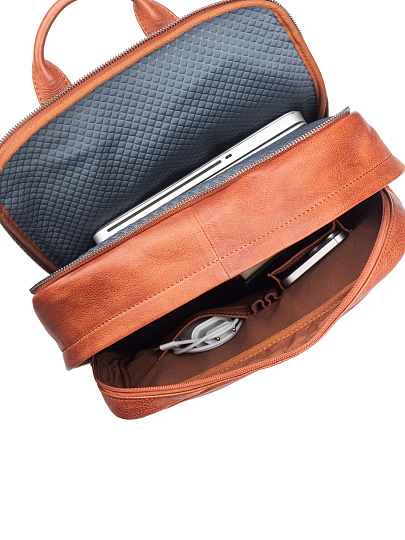 Рюкзак Dr. Koffer из натуральной кожи коричневый