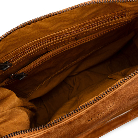 Сумка через плечо Dr.Koffer из натуральной кожи коричневая