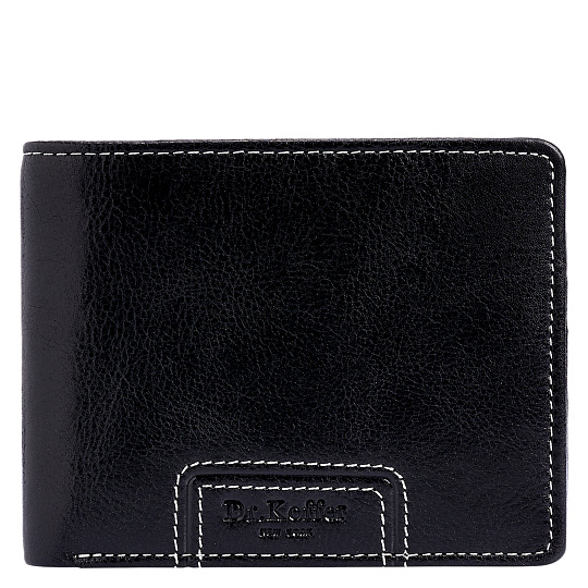 Портмоне Dr.Koffer из натуральной кожи черное