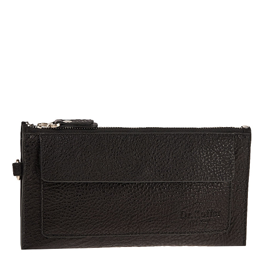 Сумка барсетка из натуральной кожи Dr. Koffer черная