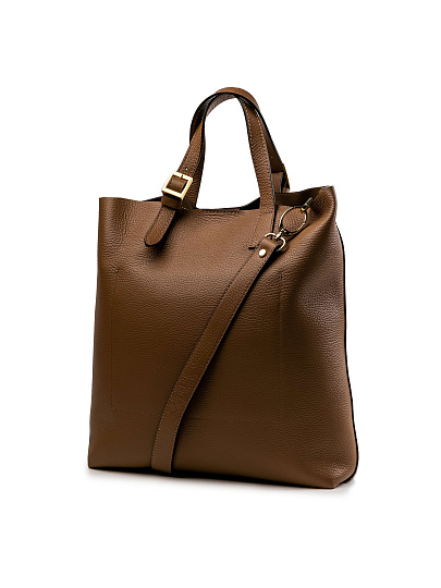 Женская сумка Dr.Koffer из натуральной кожи коричневая