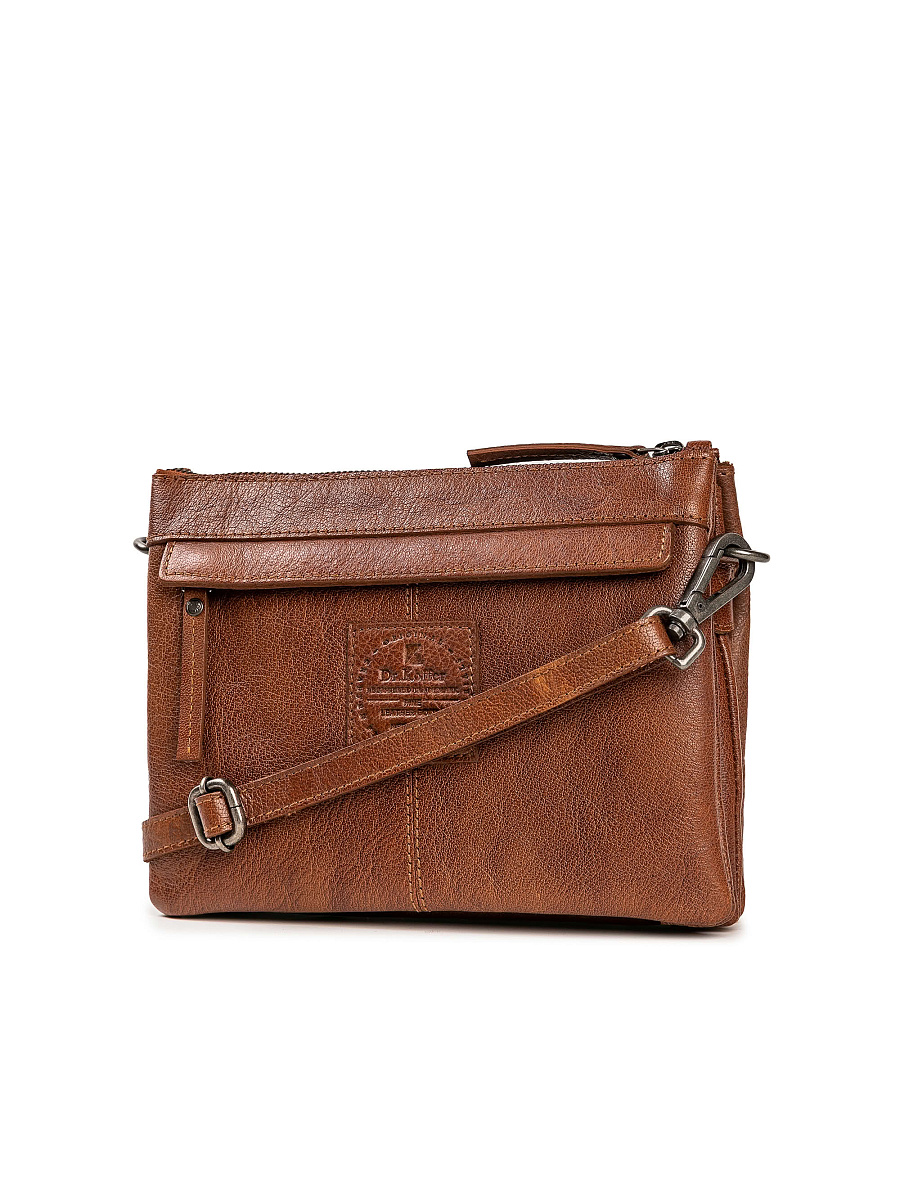 Сумка через плечо Dr.Koffer из натуральной кожи коричневая