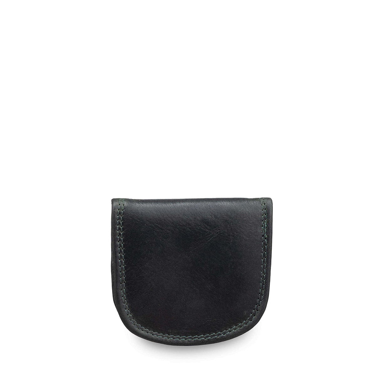 Монетница Dr.Koffer из натуральной кожи зеленая