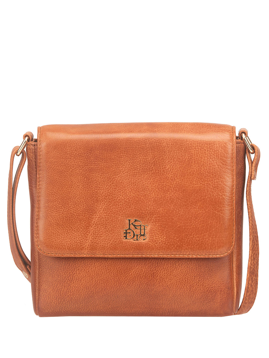 Женская сумка Dr. Koffer из натуральной кожи коричневая