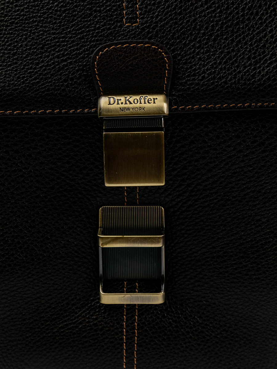 Сумка через плечо Dr.Koffer из натуральной кожи коричневая