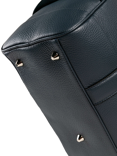 Дорожная сумка Dr. Koffer из натуральной кожи синяя