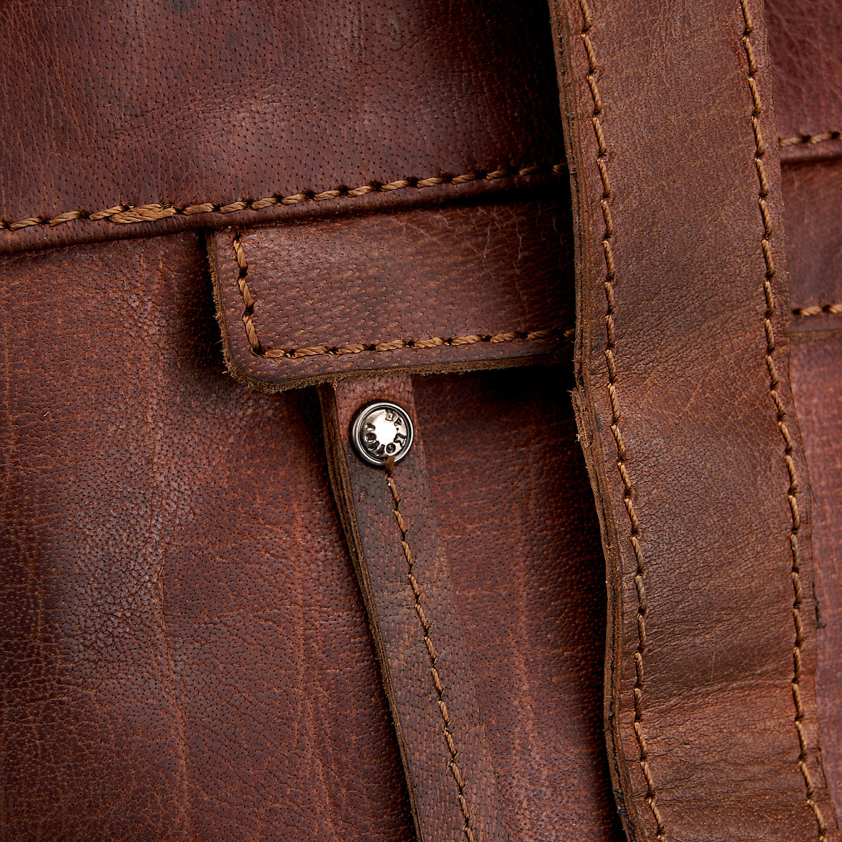 Рюкзак Dr.Koffer из натуральной кожи светло-коричневый