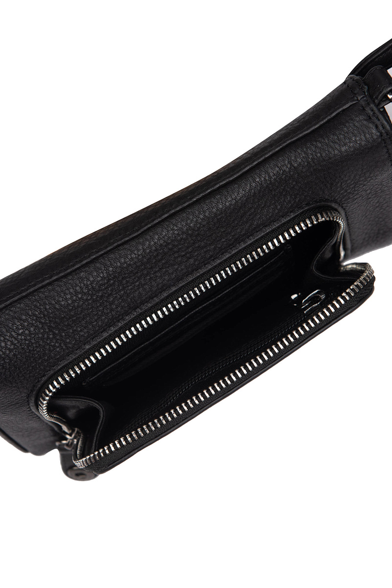 Сумка через плечо Dr.Koffer из натуральной кожи черная