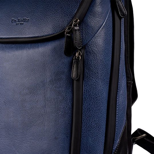 Рюкзак Dr.Koffer из натуральной кожи синий