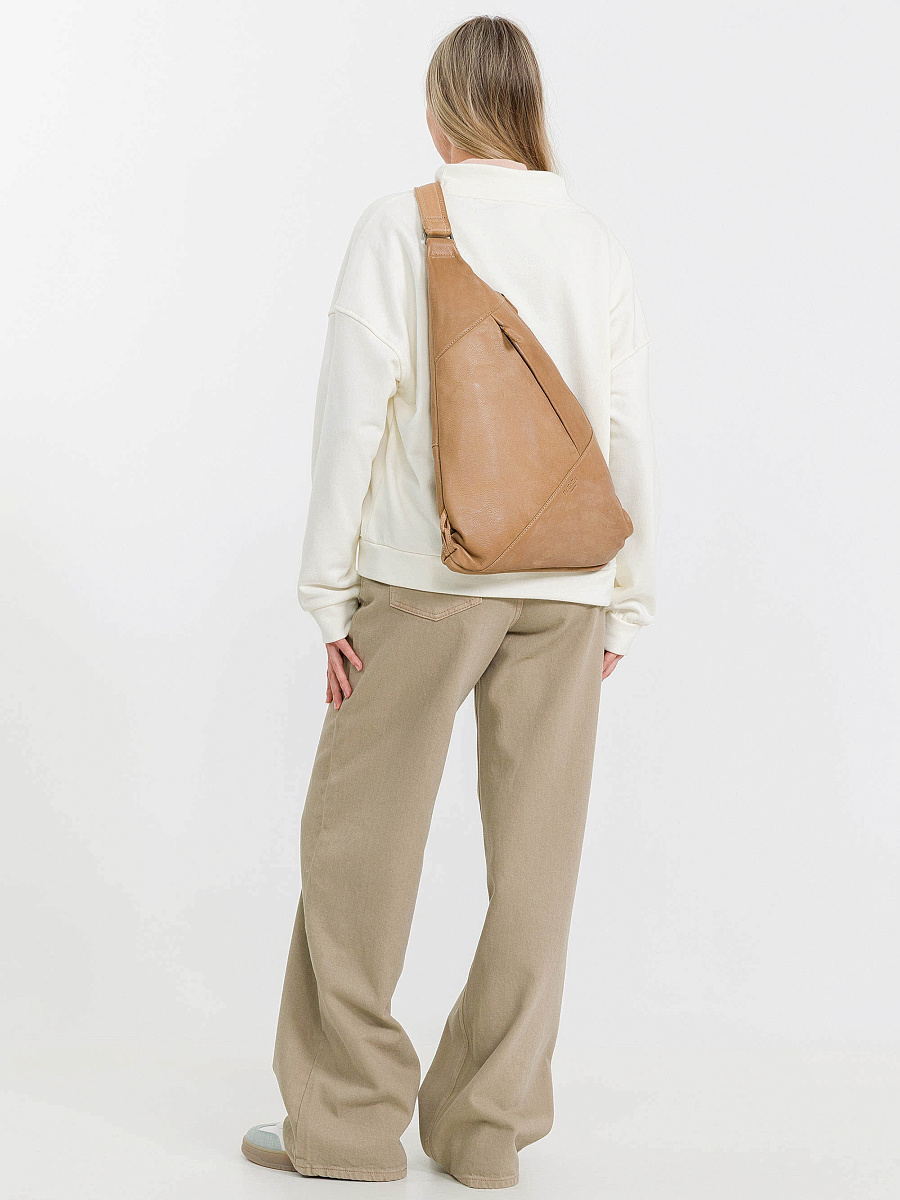 Рюкзак Dr.Koffer из натуральной кожи бежевый