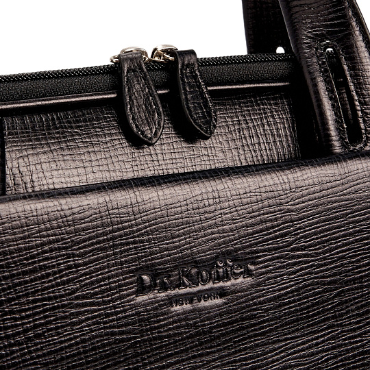 Женская сумка Dr.Koffer из натуральной кожи чёрная