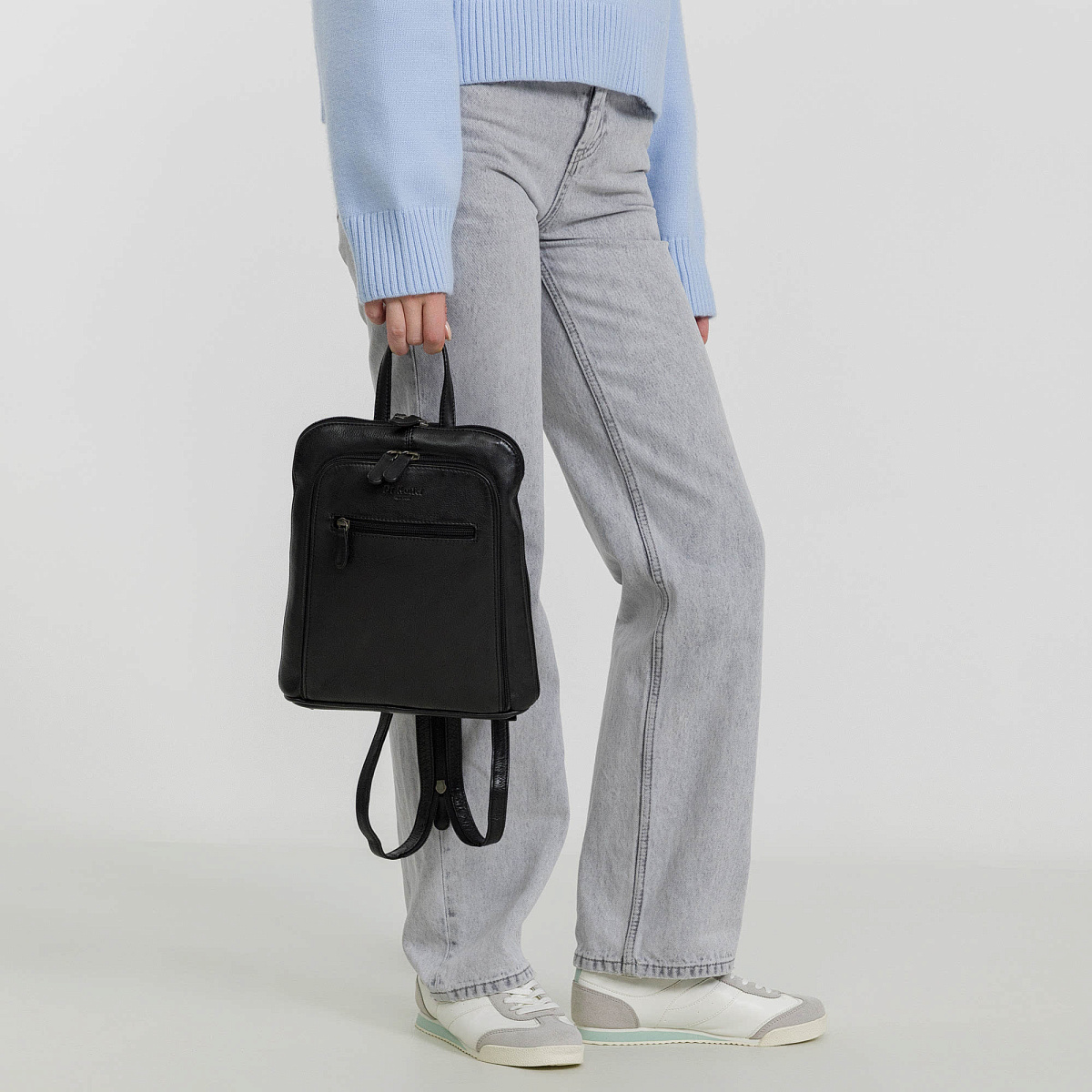 Рюкзак Dr.Koffer из натуральной кожи черный