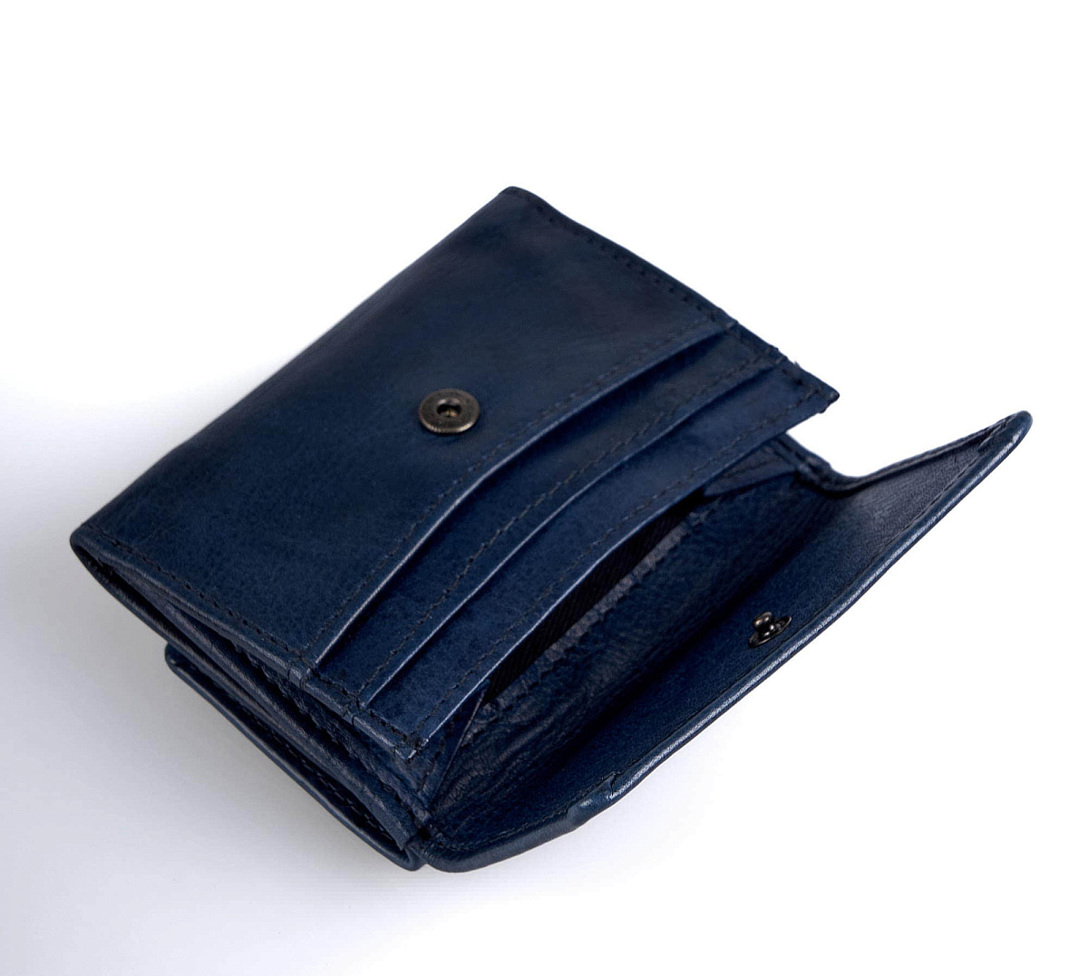 Портмоне Dr.Koffer из натуральной кожи синее