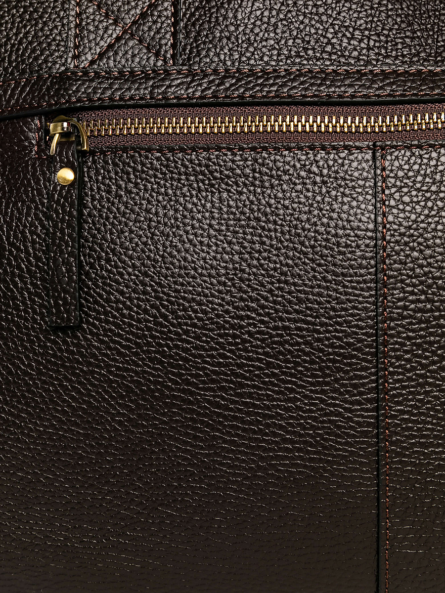 Дорожная сумка Dr. Koffer из натуральной кожи коричневая