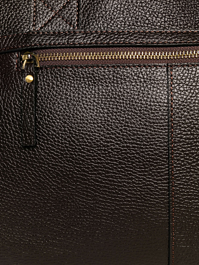 Дорожная сумка Dr. Koffer из натуральной кожи коричневая