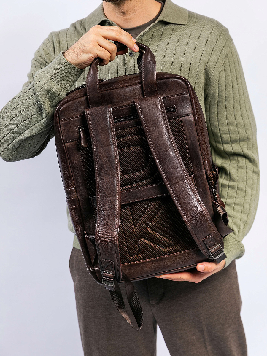 Рюкзак Dr. Koffer из натуральной кожи коричневый