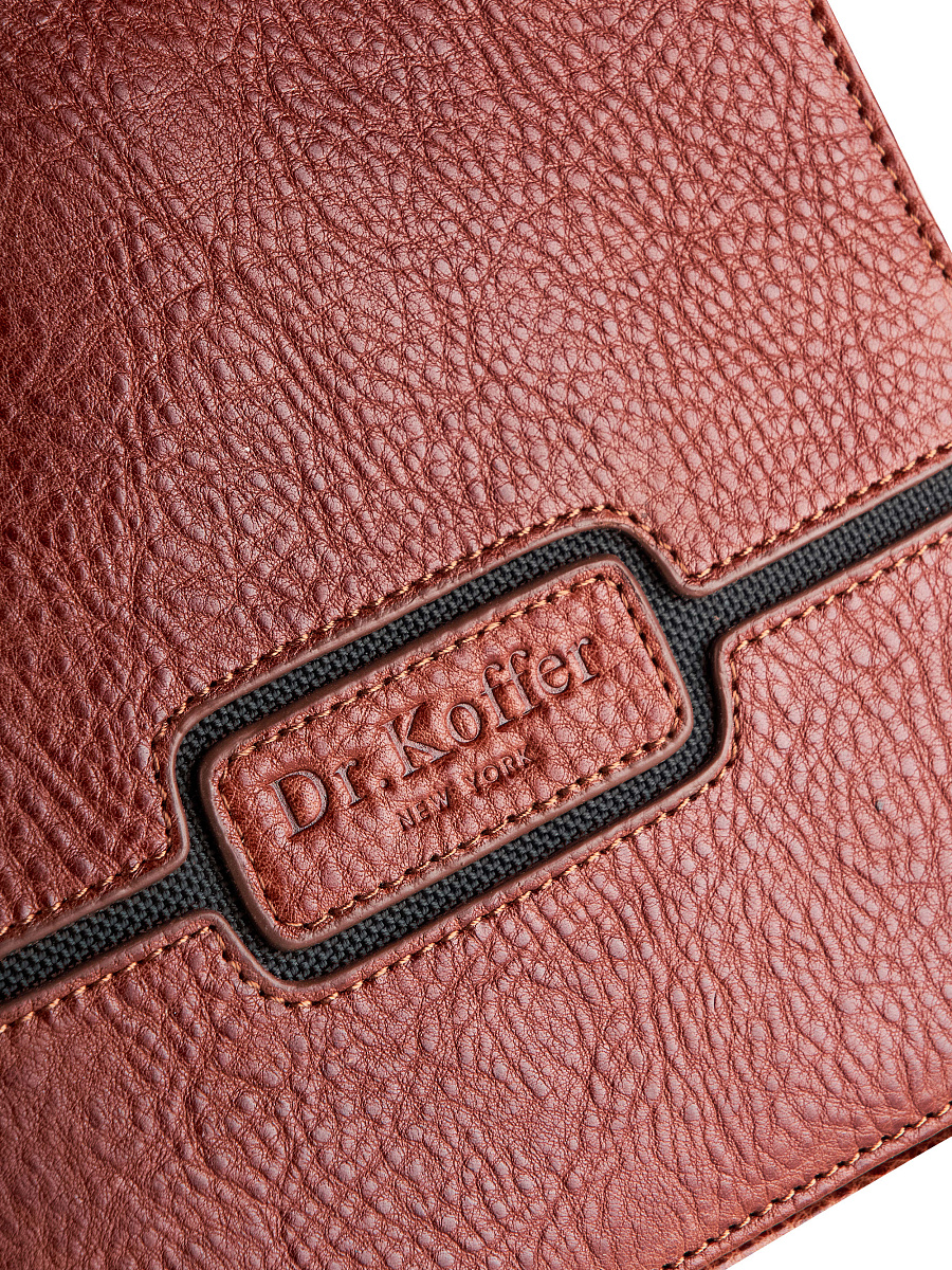 Сумка через плечо Dr.Koffer из натуральной кожи коричневая