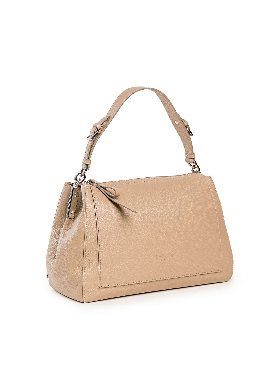 Женская сумка Dr. Koffer из натуральной кожи бежевая