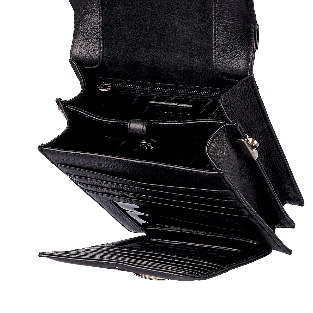 Сумка через плечо Dr.Koffer из натуральной кожи черная