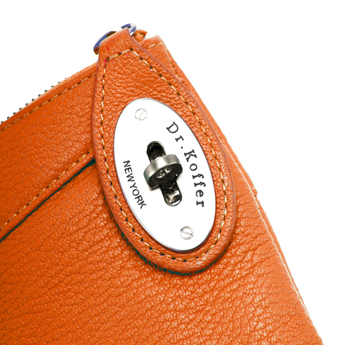 Сумка через плечо Dr.Koffer из натуральной кожи розовая