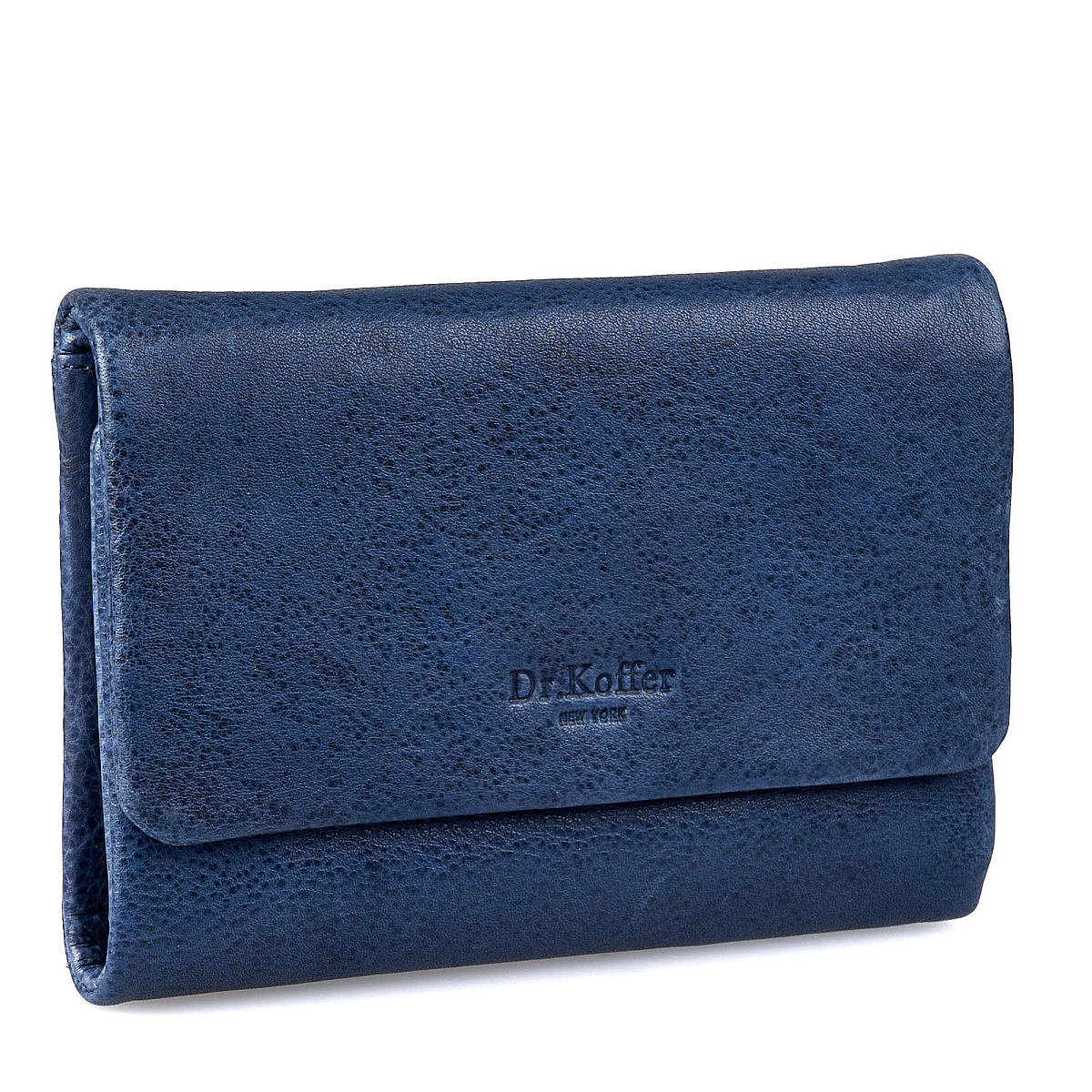 Портмоне Dr.Koffer из натуральной кожи синее