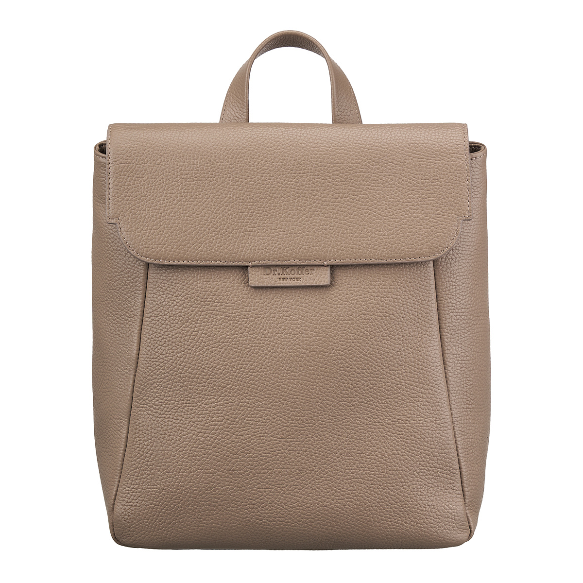 Рюкзак Dr. Koffer из натуральной кожи бежевый