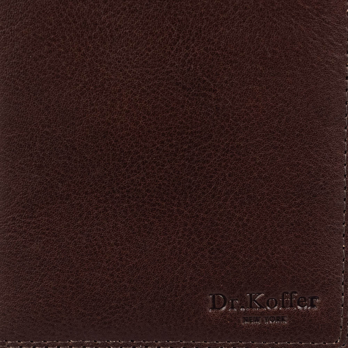 Кредитница Dr.Koffer из натуральной кожи коричневая
