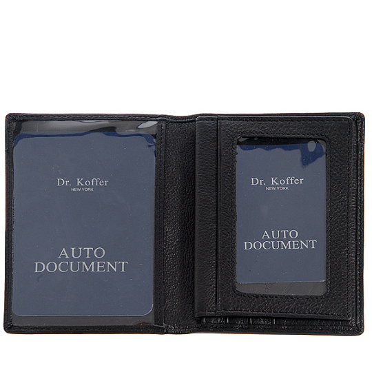 Обложка для автодокументов из натуральной кожи Dr. Koffer
