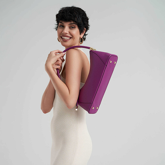 Женская сумка Dr. Koffer из натуральной кожи розовая