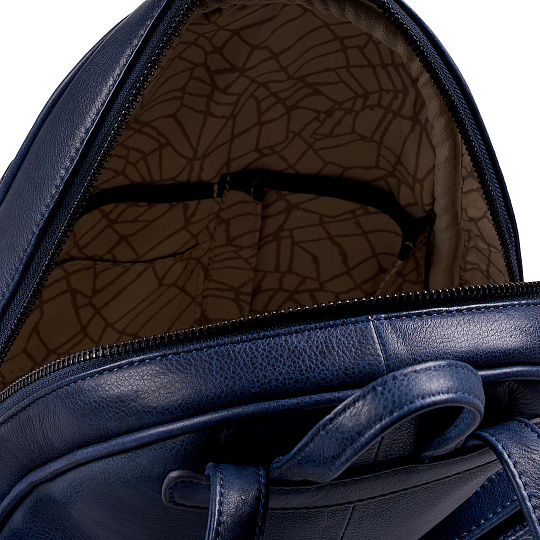 Рюкзак Dr.Koffer из натуральной кожи синий