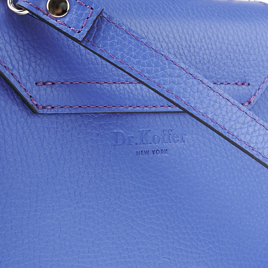 Женская сумка Dr. Koffer из натуральной кожи фиолетовая