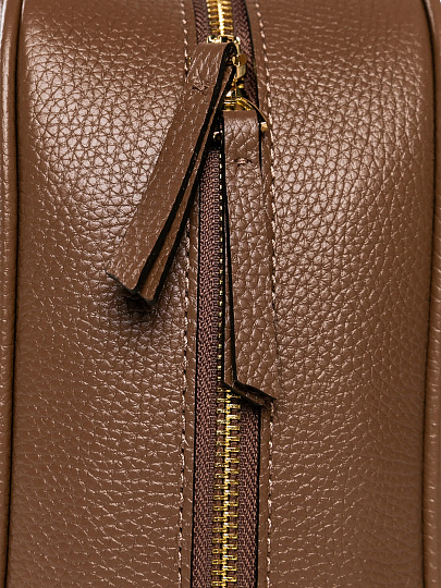 Женская сумка Dr. Koffer из натуральной кожи коричневая