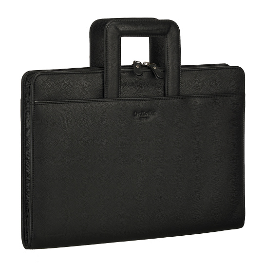 Папка для документов с ручкой Dr. Koffer из натуральной кожи