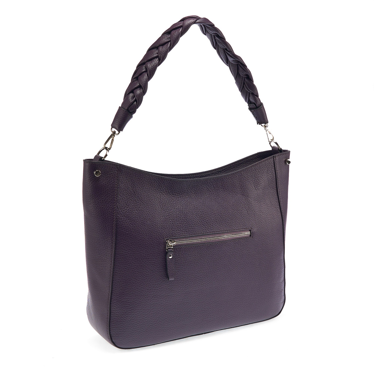 Женская сумка Dr. Koffer из натуральной кожи фиолетовая