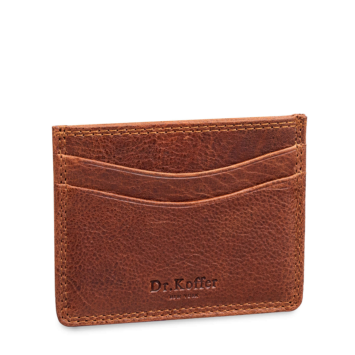 Кредитница Dr.Koffer из натуральной кожи коричневая