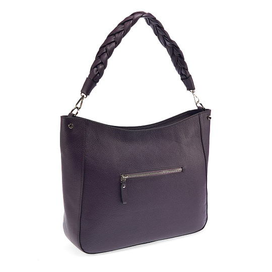 Женская сумка Dr. Koffer из натуральной кожи фиолетовая