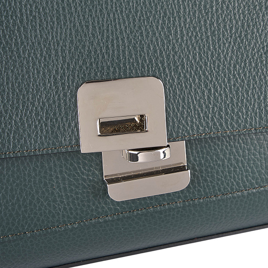 Женская сумка Dr. Koffer из натуральной кожи зеленая