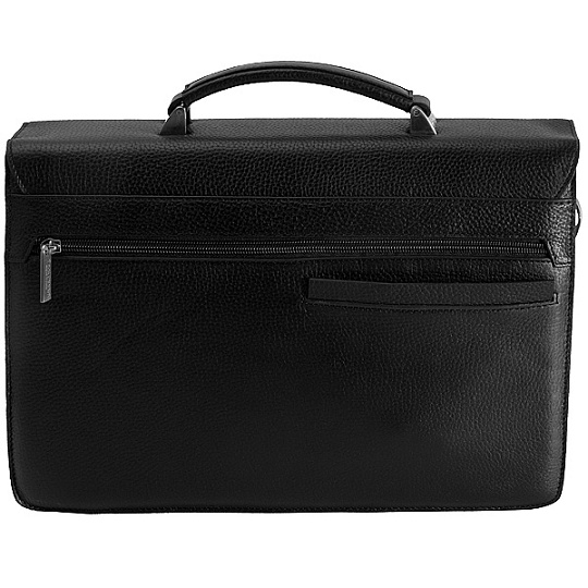Портфель Dr.Koffer из натуральной кожи черный
