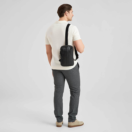 Рюкзак Dr.Koffer из натуральной кожи черный