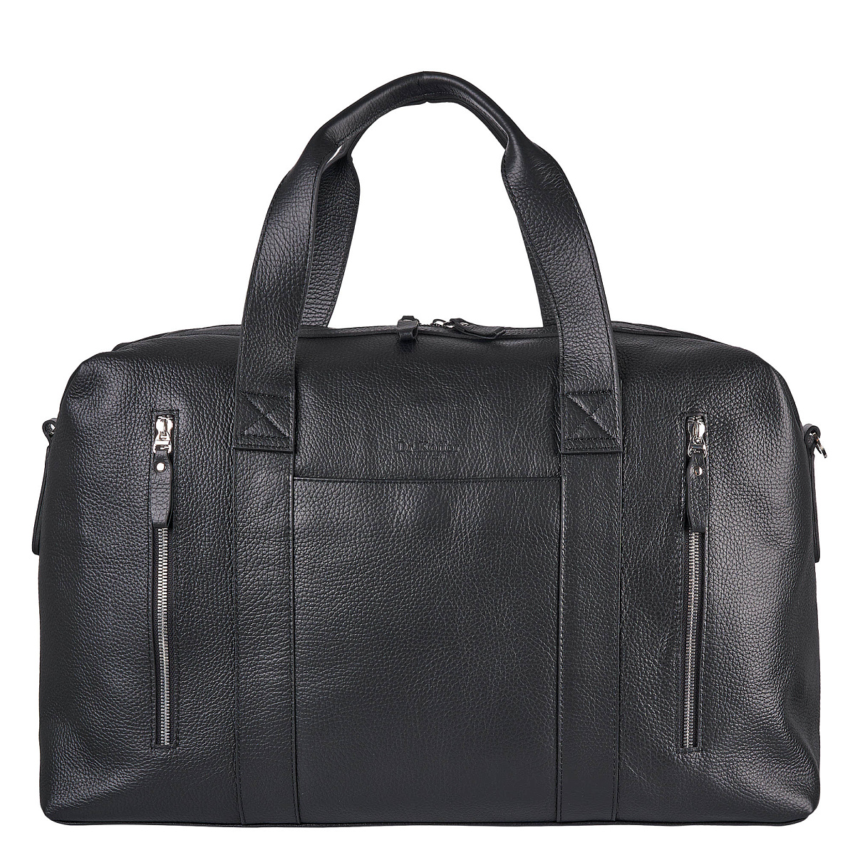 Сумка дорожная Dr.Koffer  из натуральной кожи черная