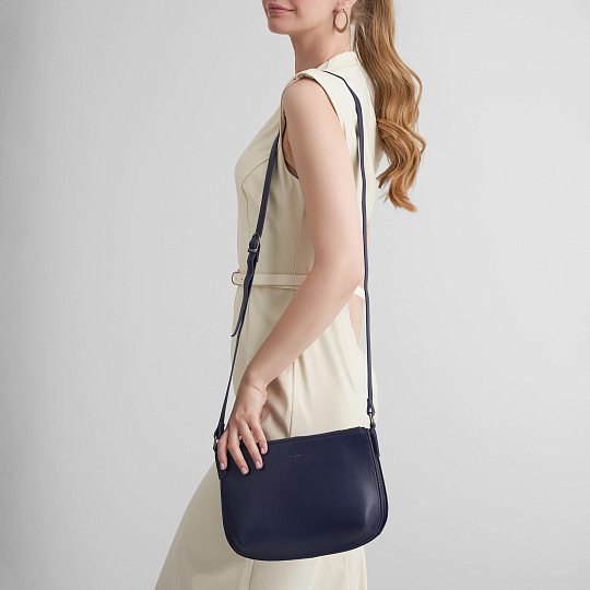 Женская сумка Dr.Koffer из натуральной кожи фиолетовая