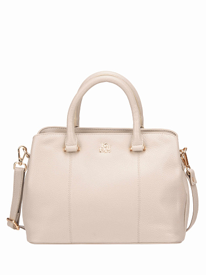 Женская сумка Dr. Koffer из натуральной кожи бежевая