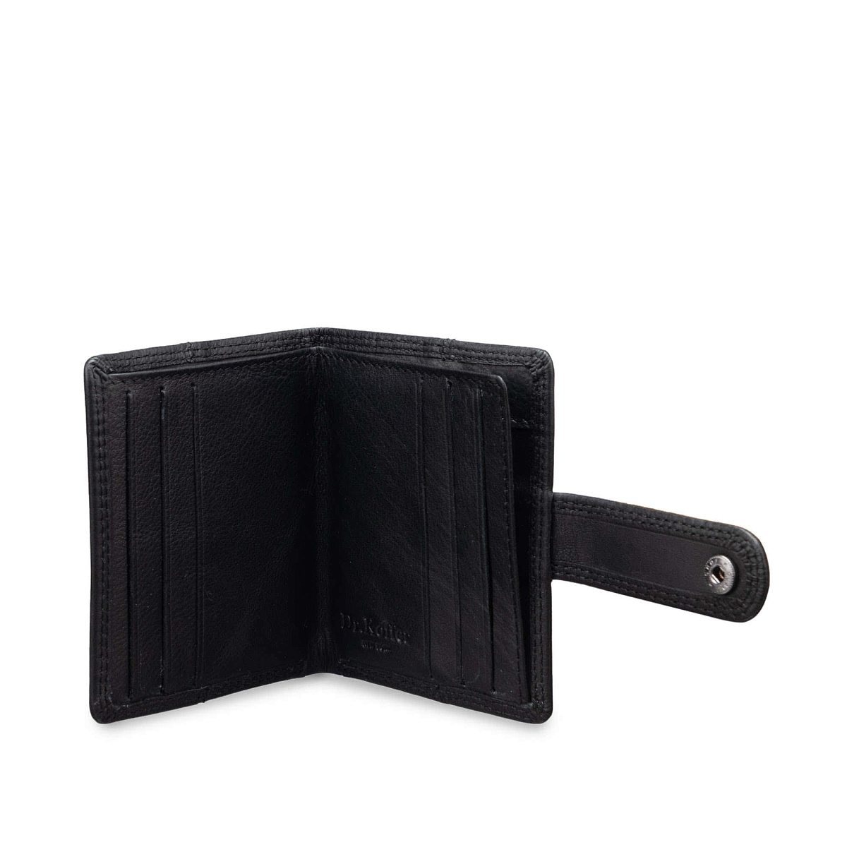 Кредитница Dr.Koffer из натуральной кожи черная