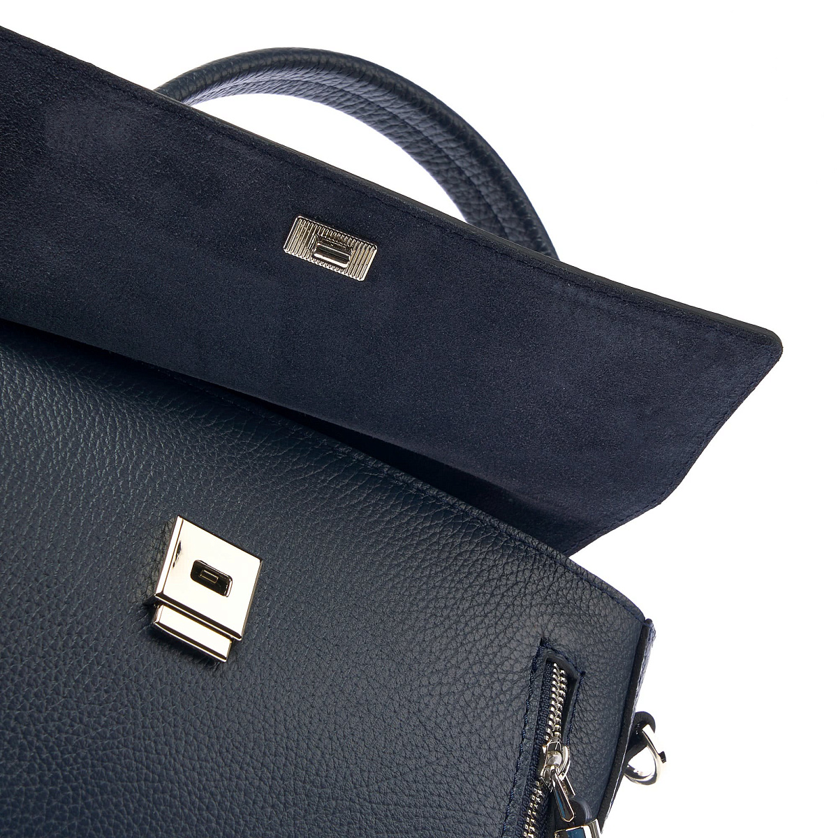 Женская сумка Dr. Koffer из натуральной кожи синяя